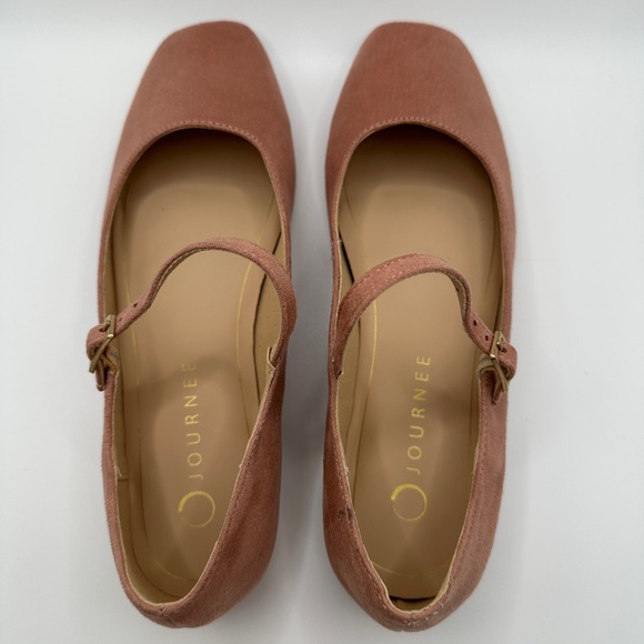Journee Collection Shoes - Journee Collection Rosewood Suede Mary Jane Flats